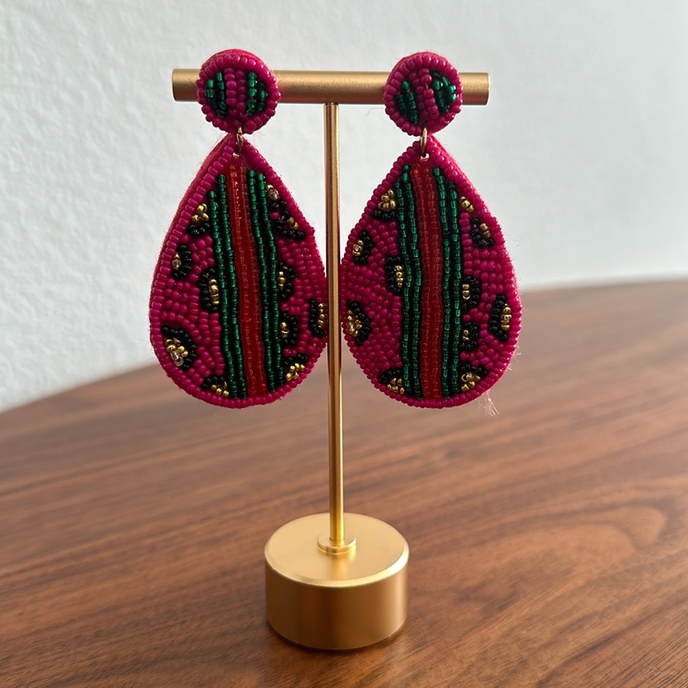 Pink earrings